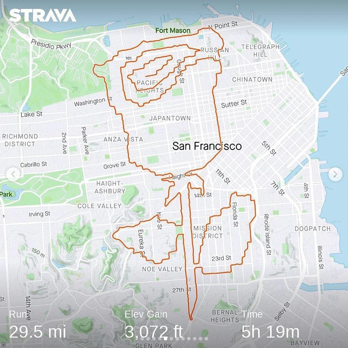 Running route artwork four