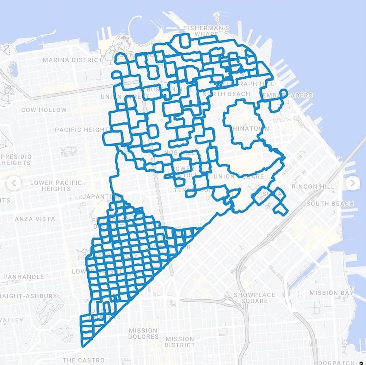 Running route artwork one
