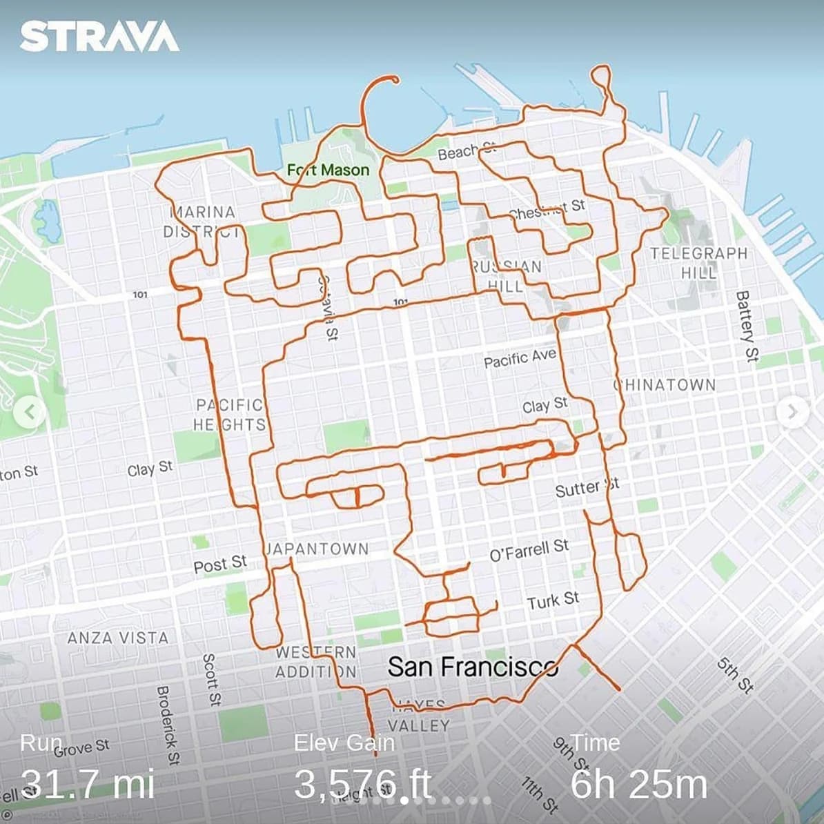 Running route artwork two