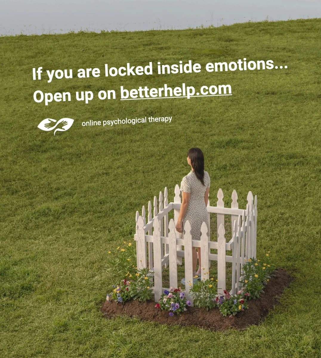 BetterHelp visual about opening up emotions