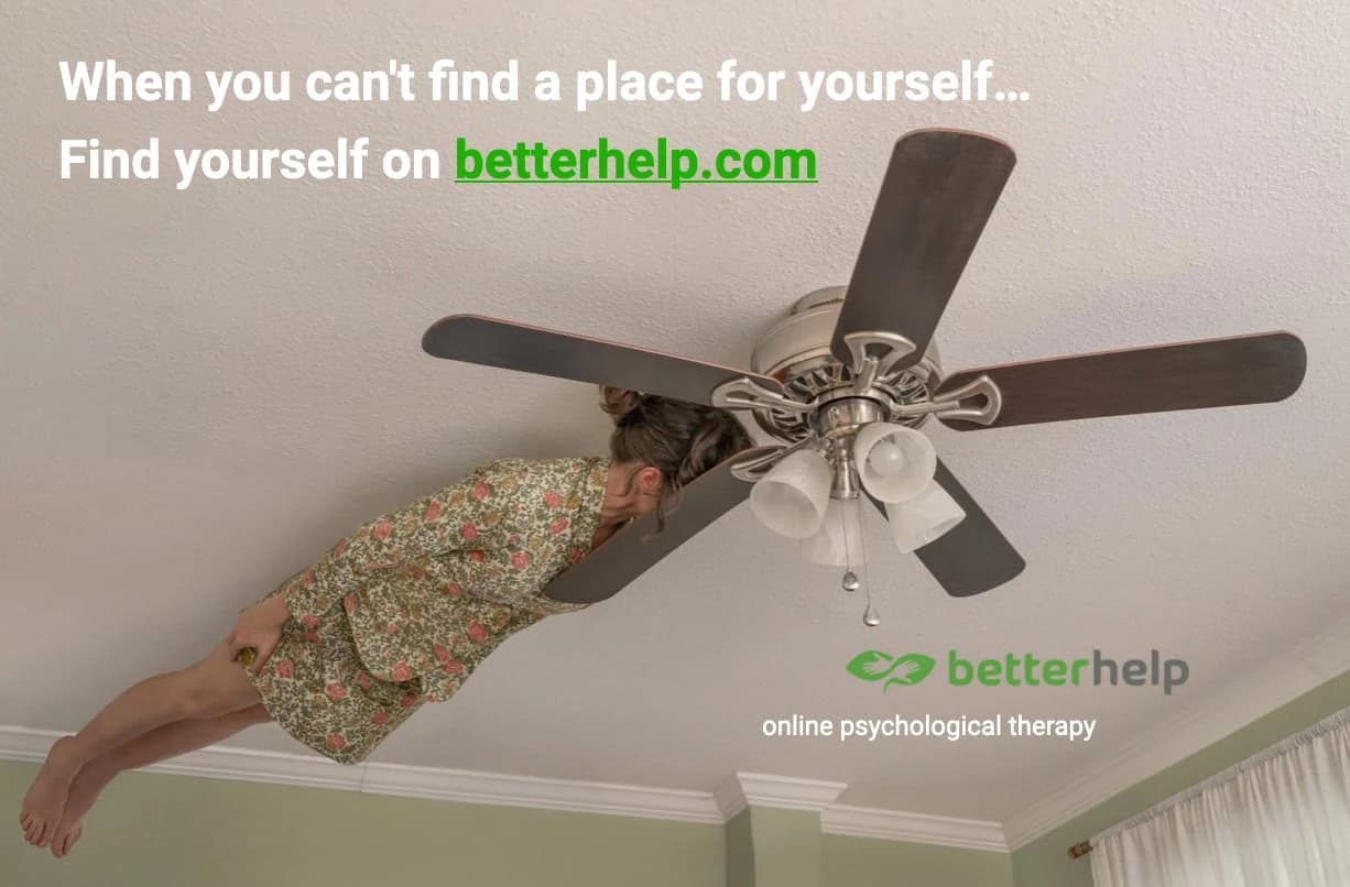 BetterHelp visual about finding a place for yourself