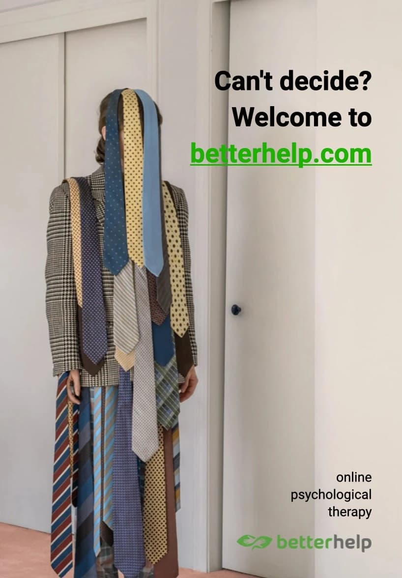 BetterHelp visual about making a decision