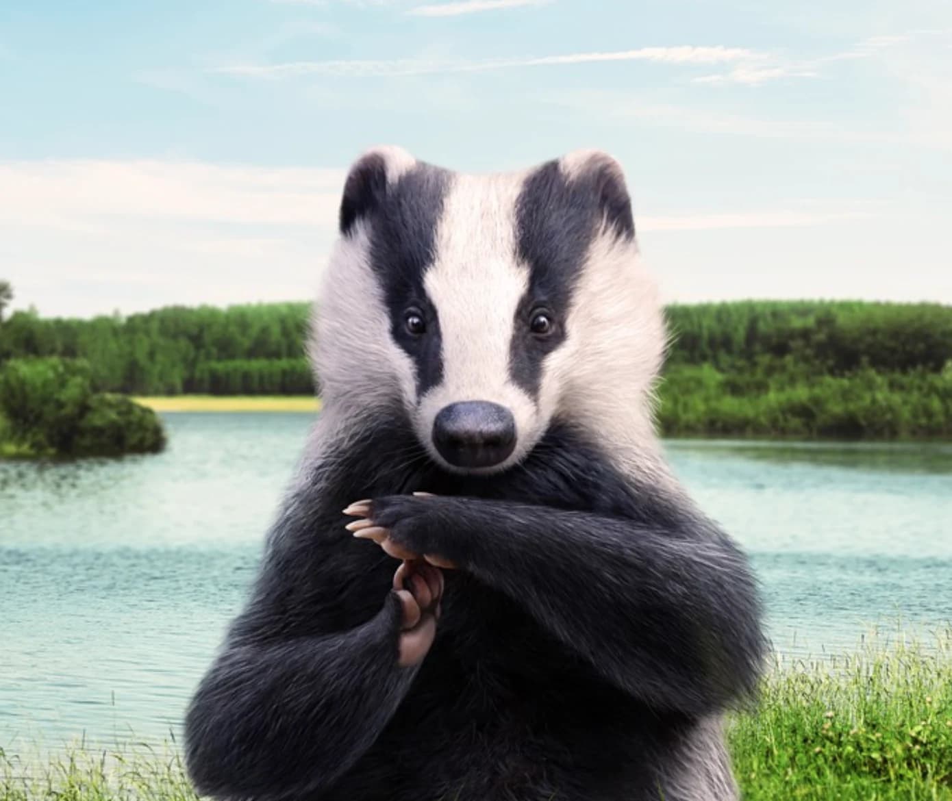 TIMEOUT cottage club campaign with a badger